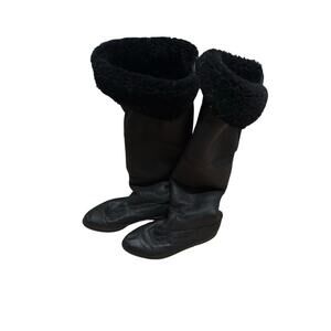 Terra Australia Shearling black boots 7.5